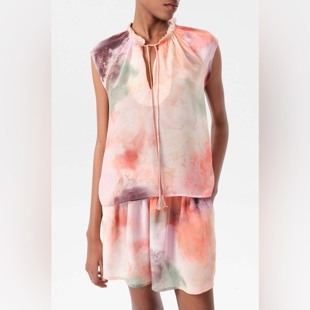 Maria Cher Jufre Keyla Top Wild Rose S NWT